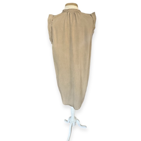 Cloth & Stone sleeveless khaki dress M - Picture 3 of 6